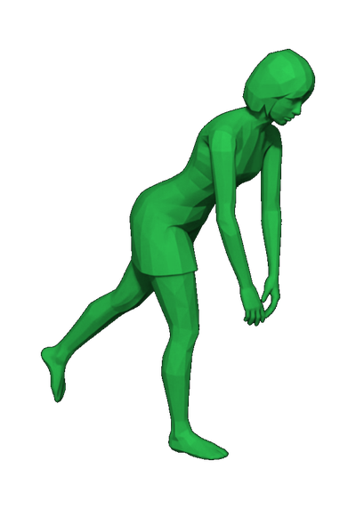 Mobility exercise, single leg stretch