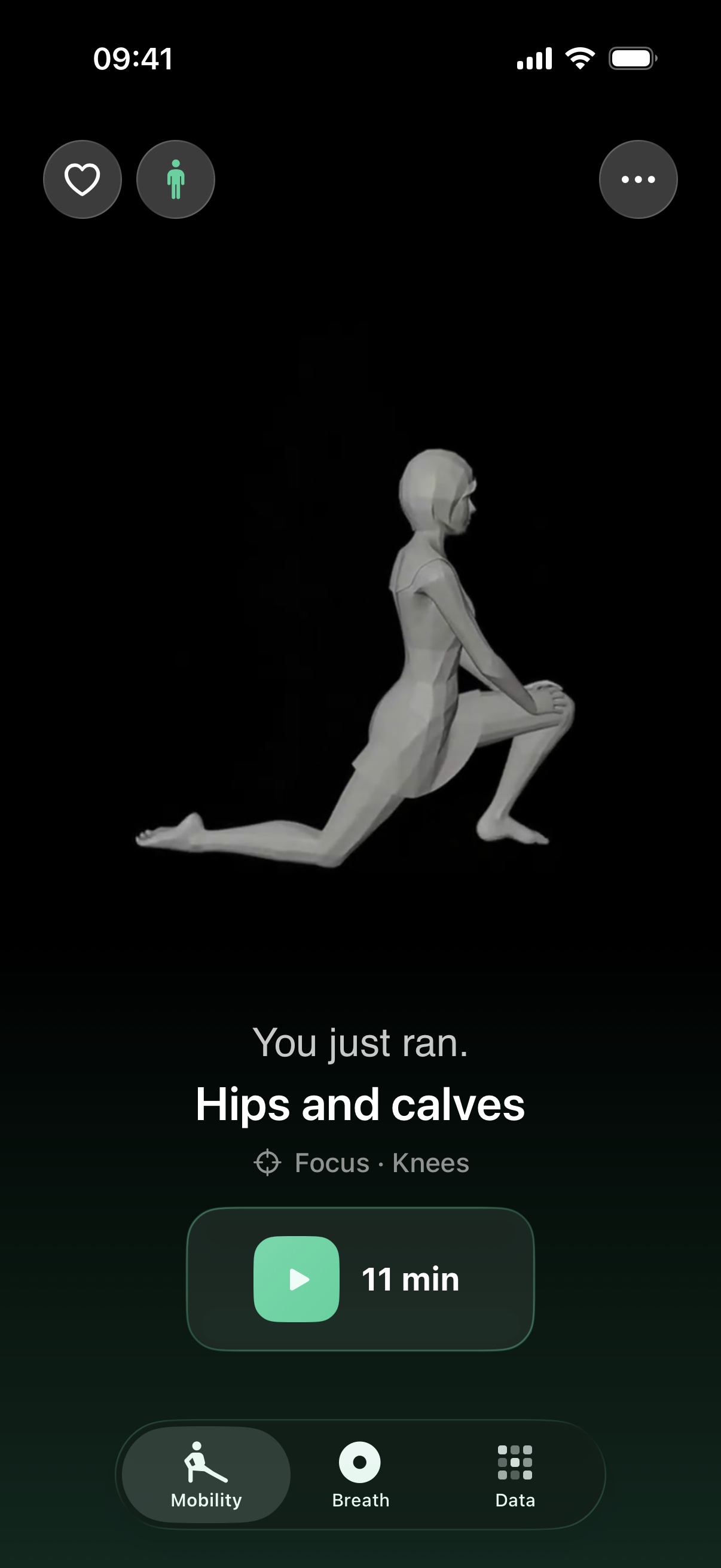 BaselineBody home: your week and today's session
